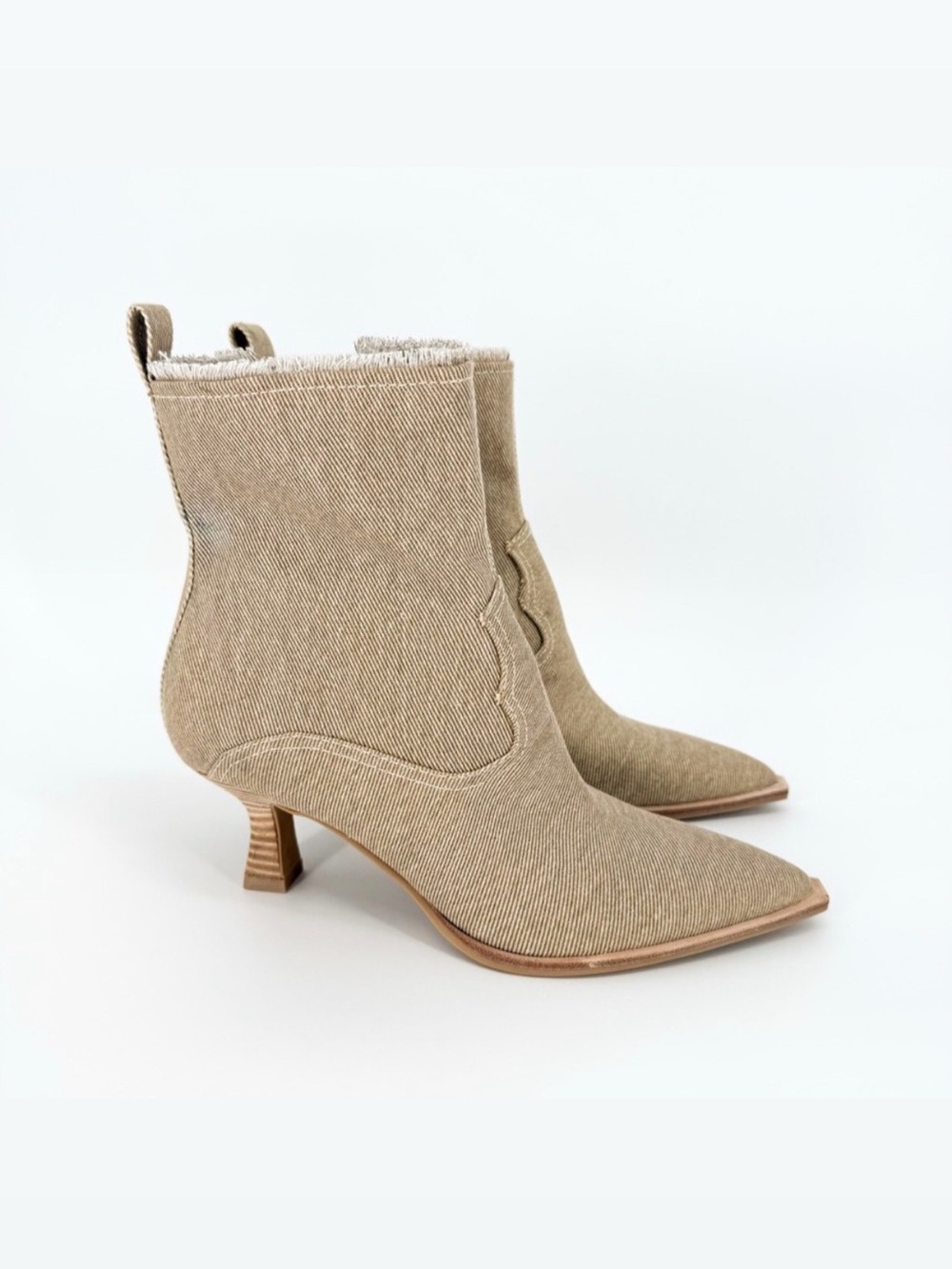 Dolce Vita Austin Boots in Sesame Denim Size 9